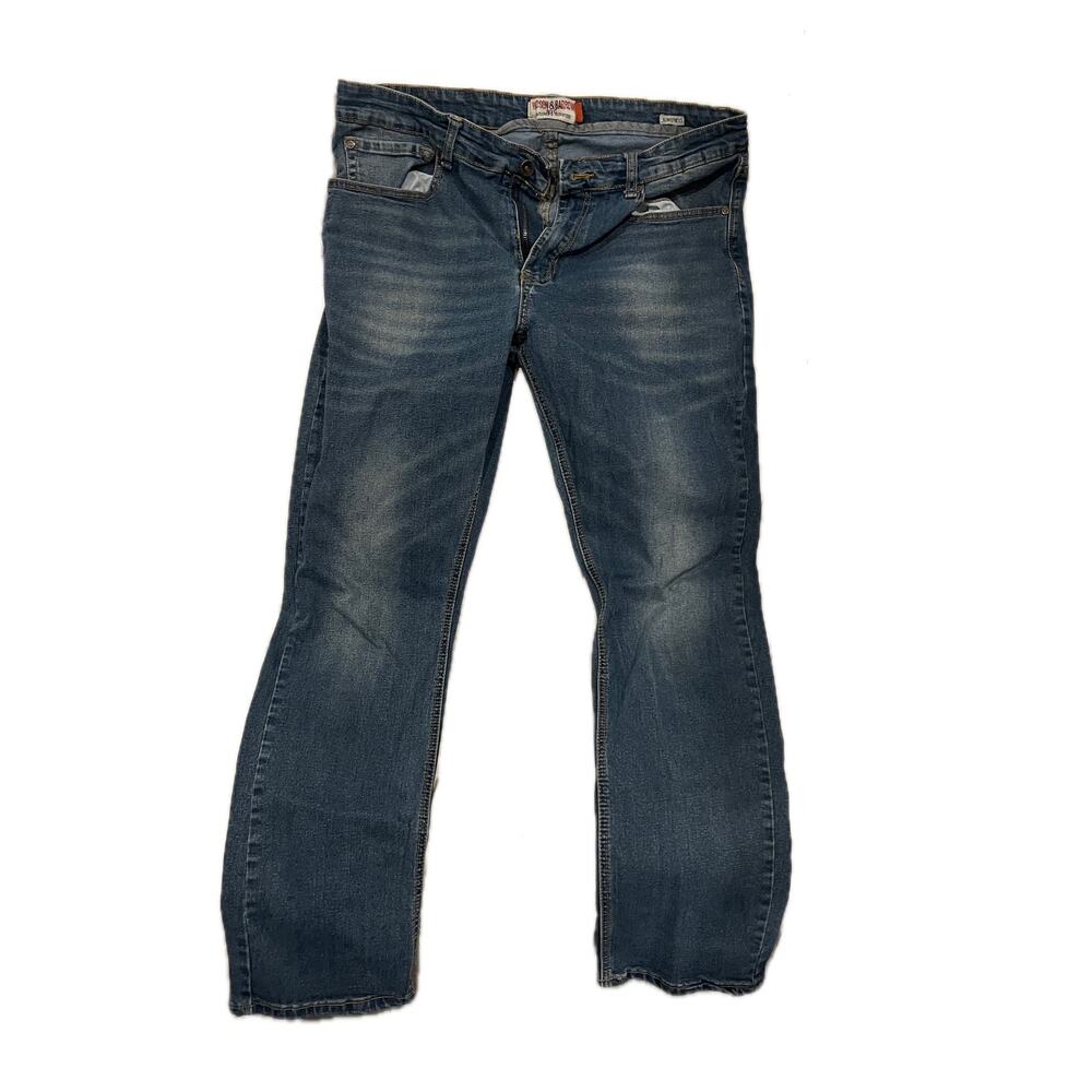 Hudson and Barrow Slim Stretch Jeans Mens 36x32